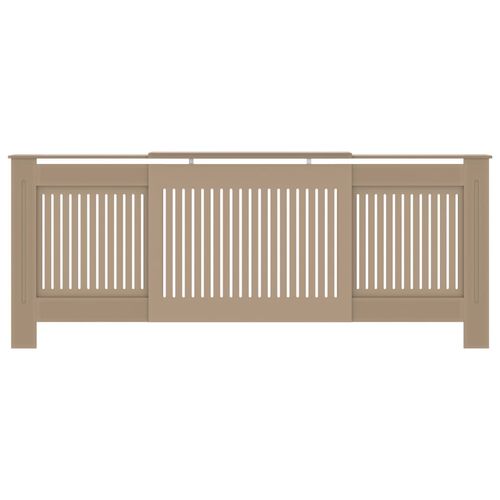 vidaXL MDF Radiator Cover White 205 cm