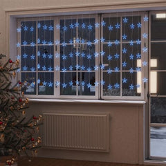 vidaXL LED Star Curtain Fairy Lights 200 LED Warm White 8 Function