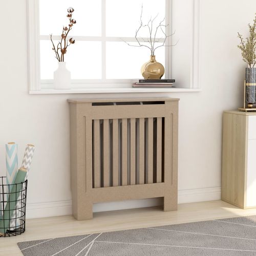 vidaXL MDF Radiator Cover White 205 cm - brown / 1 / 78 x 19 x 81.5 cm