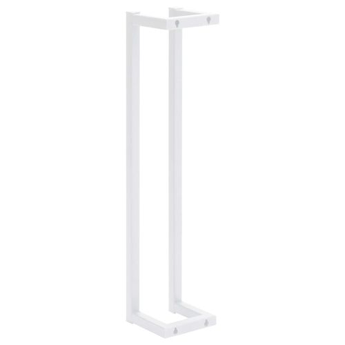 vidaXL Towel Rack White 12.5x12.5x60 cm Steel