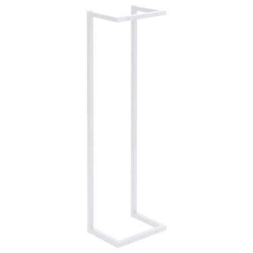 vidaXL Towel Rack White 12.5x12.5x60 cm Steel