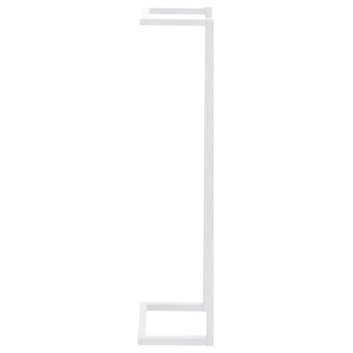 vidaXL Towel Rack White 12.5x12.5x60 cm Steel