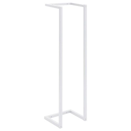 vidaXL Towel Rack White 12.5x12.5x60 cm Steel