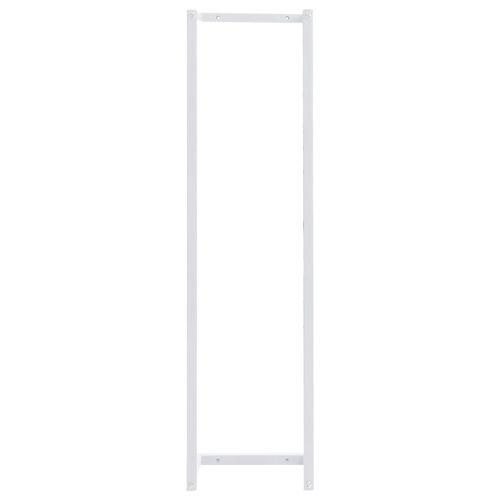 vidaXL Towel Rack White 12.5x12.5x60 cm Steel