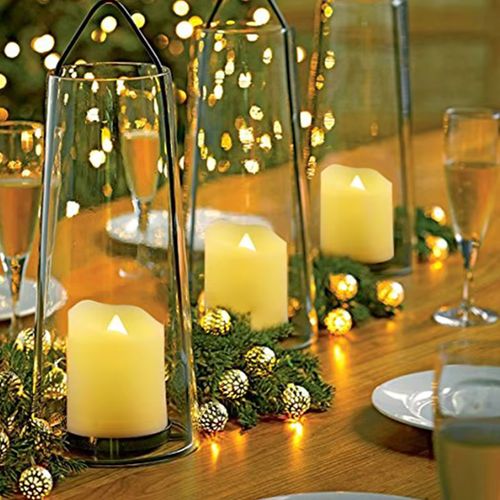 FPOO USB Rechargeable LED Candle - Flameless Ambience for Holidays