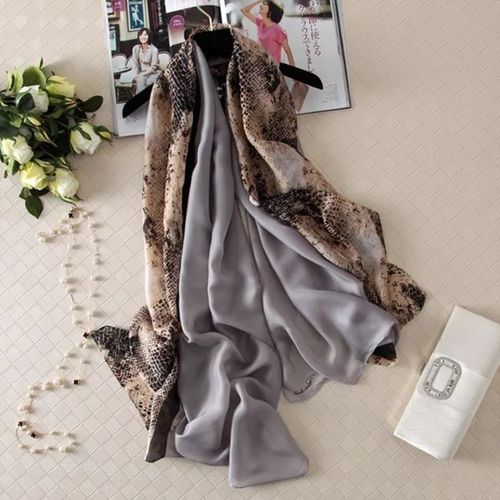 Luxurious Striped Chiffon Shawl - Versatile Beach Wrap & Scarf