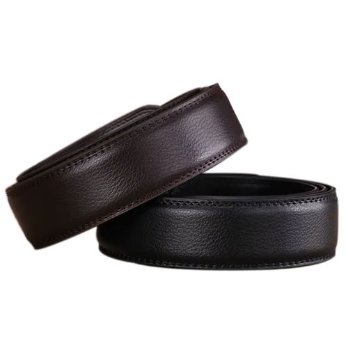 CEXIKA Genuine Leather No Buckle Belt - Casual Style 3.5cm Wide
