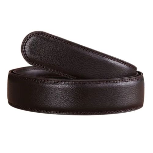 CEXIKA Genuine Leather No Buckle Belt - Casual Style 3.5cm Wide
