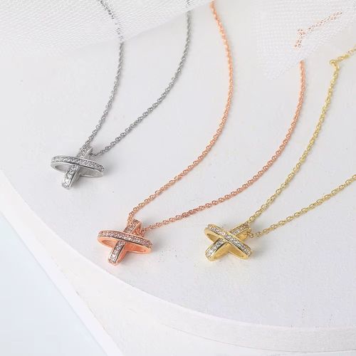 ZHOUYANG Cross Pendant Necklace - Elegant Design for Weddings