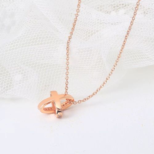 ZHOUYANG Cross Pendant Necklace - Elegant Design for Weddings