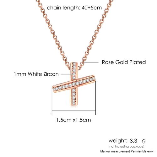 ZHOUYANG Cross Pendant Necklace - Elegant Design for Weddings