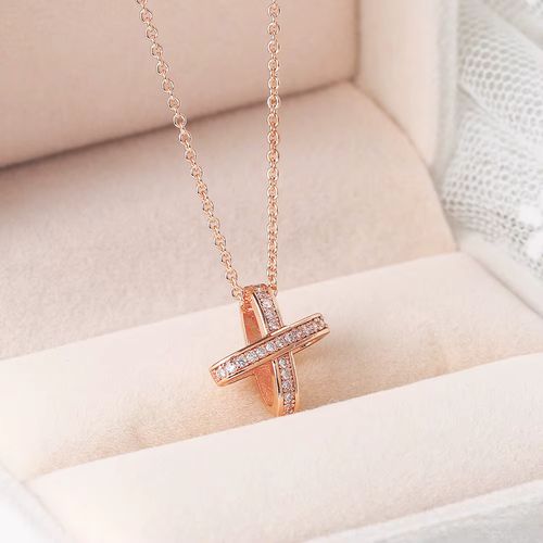 ZHOUYANG Cross Pendant Necklace - Elegant Design for Weddings