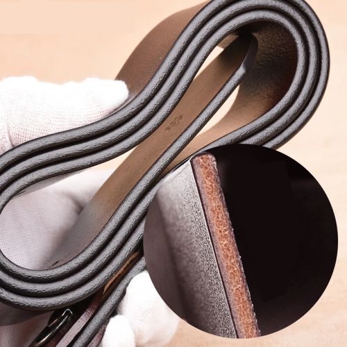 CEXIKA Fashion Cowskin Leather Belt with Stylish Buckle - 150-170cm