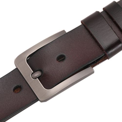CEXIKA Fashion Cowskin Leather Belt with Stylish Buckle - 150-170cm