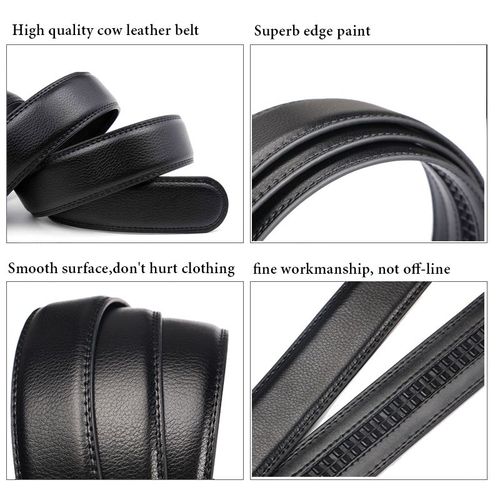 HALOCOWCOW Genuine Leather Belt with Automatic Buckle - Fashionable & Durable