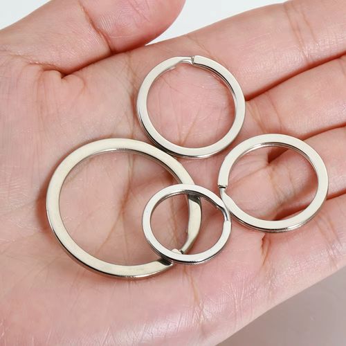 MINGXUAN Stainless Steel Key Rings - Durable Split Rings for DIY Keychains