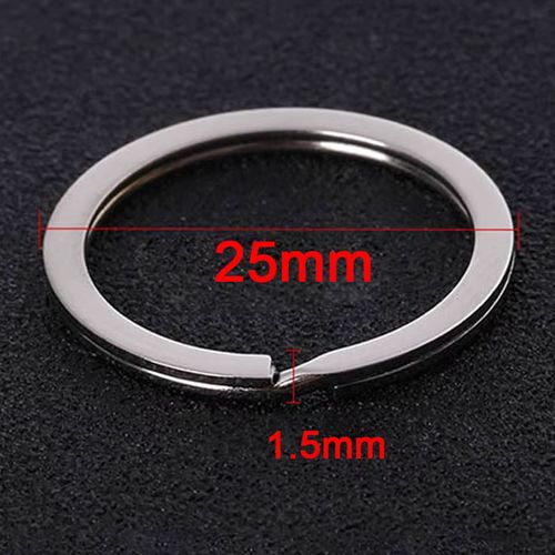 MINGXUAN Stainless Steel Key Rings - Durable Split Rings for DIY Keychains