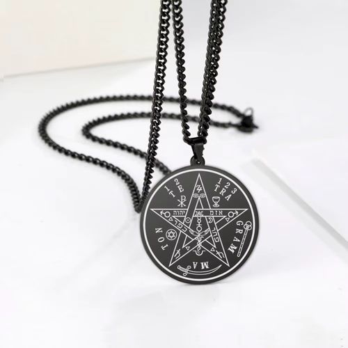 Dawapara Tetragrammaton Pentacle Necklace - Magical Protection Amulet