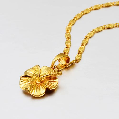 Annnyi Classic Flower Pendant Necklace - Elegant Fashion Accessory