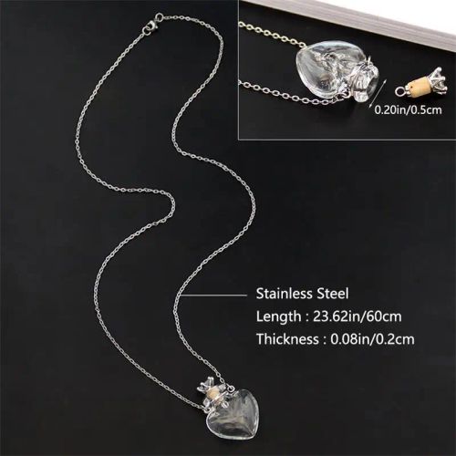 BAYABAYA Perfume Necklace - Trendy Glass Design for Aromatherapy