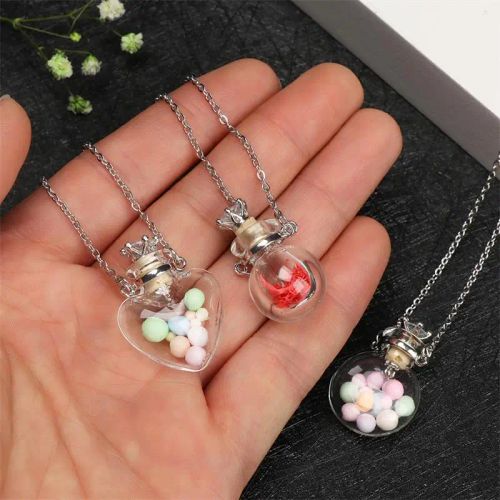BAYABAYA Perfume Necklace - Trendy Glass Design for Aromatherapy
