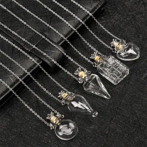 BAYABAYA Perfume Necklace - Trendy Glass Design for Aromatherapy