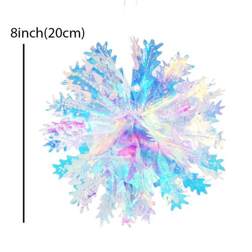 Parehope Iridescent Star Ceiling Fan Curtains for Festive Decor