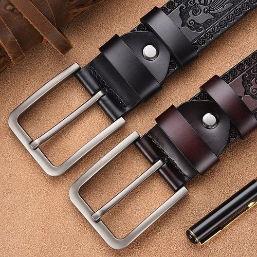 MEDYLA High-Quality Cow Leather Belt - Authentic Style & Comfort