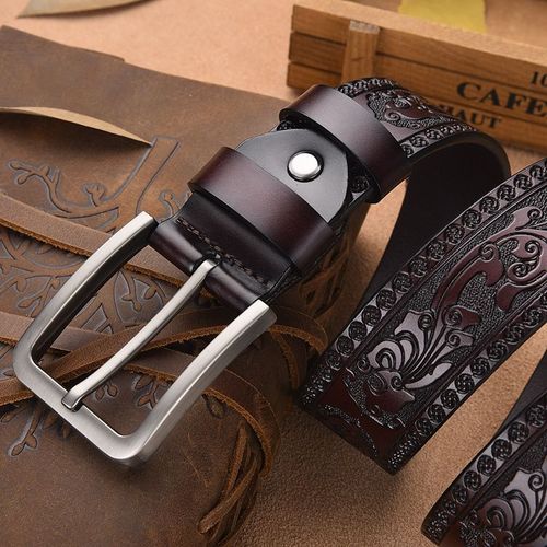 MEDYLA High-Quality Cow Leather Belt - Authentic Style & Comfort