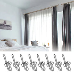 Durable Metal Curtain Drapery Hooks - 100 Pack for Easy Installation - 100pcs