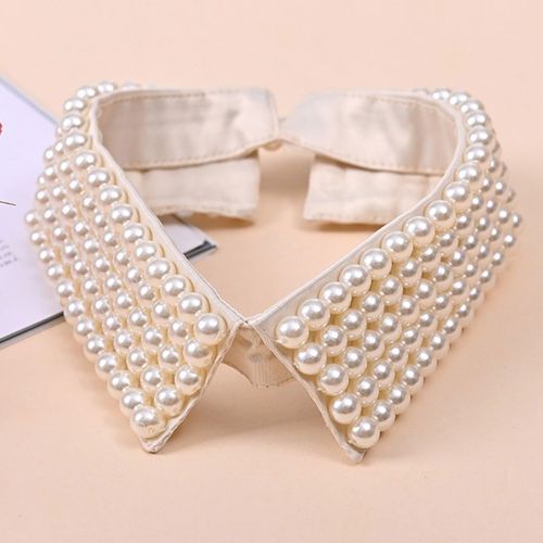 Elegant Beaded Detachable Collar Necklace for Versatile Styling