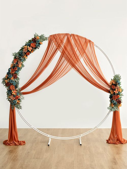 SUMMERTREE Knitted Chiffon Drapes - Elegant Window Treatment for Home & Events