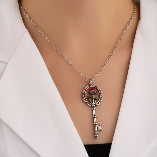 Makersland Cute Mushroom Necklace - Charming Fashion Accessory