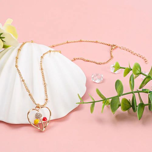 Makersland Cute Mushroom Necklace - Charming Fashion Accessory