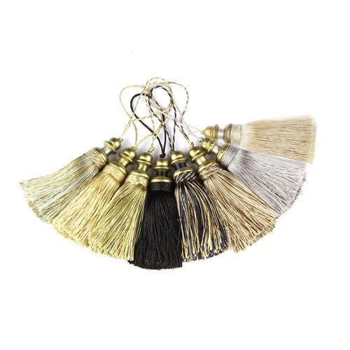 Elegant Polyester Silk Tassels - Versatile Curtain Accessories - 21cm