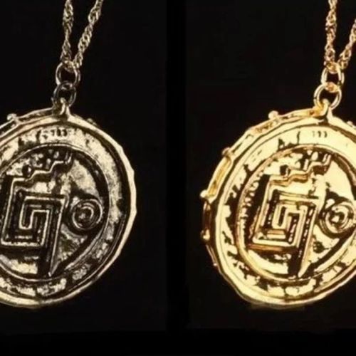 Pirate Skull Round Pendant Necklace Men’s Necklace New Fashion Metal Sweater Chain Accessories Party Jewelry