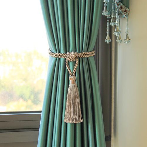 Handmade Gold Tassel Curtain Tieback - Modern Room Decoration Accessory