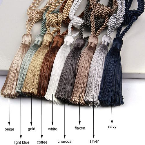 Handmade Gold Tassel Curtain Tieback - Modern Room Decoration Accessory