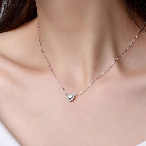 StoneAge Aesthetic Heart Pendant Necklace - Shiny Fashion Jewellery