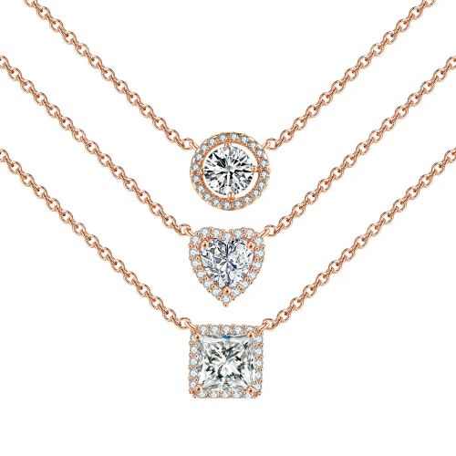 StoneAge Aesthetic Heart Pendant Necklace - Shiny Fashion Jewellery