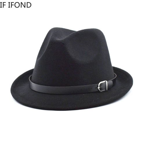 IF IFOND Classic Felt Fedora Hat - Stylish & Warm Casual Accessory