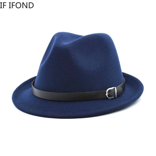 IF IFOND Classic Felt Fedora Hat - Stylish & Warm Casual Accessory