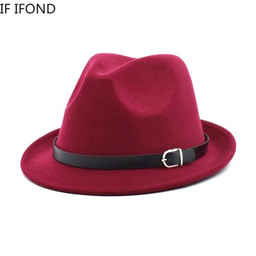 IF IFOND Classic Felt Fedora Hat - Stylish & Warm Casual Accessory
