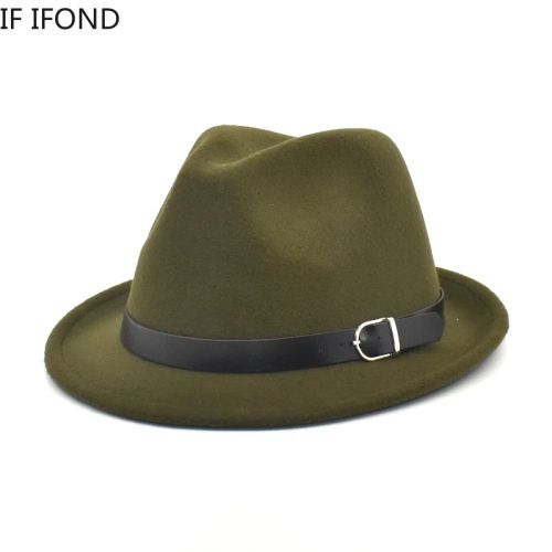 IF IFOND Classic Felt Fedora Hat - Stylish & Warm Casual Accessory
