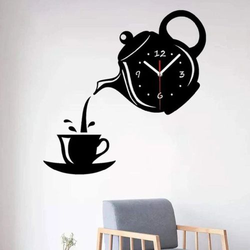 Kettle Clock - Modern Acrylic Design for Living Room Decor