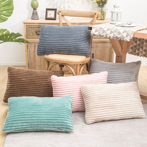 Corduroy Stripes Flannel Pillowcase - Comfortable & Stylish Home Decor