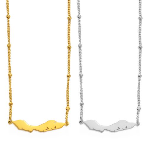 Anniyo Trendy Stainless Steel Pendant Necklace for Birthdays