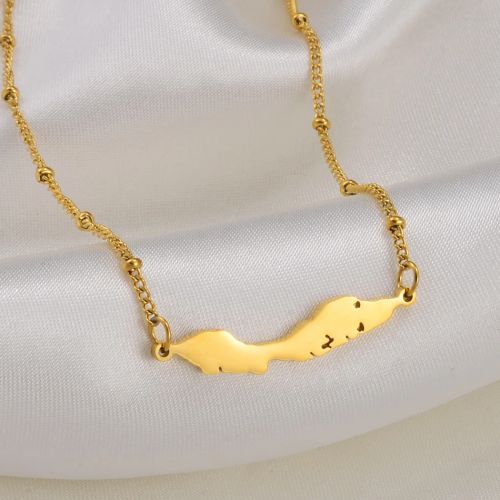 Anniyo Trendy Stainless Steel Pendant Necklace for Birthdays