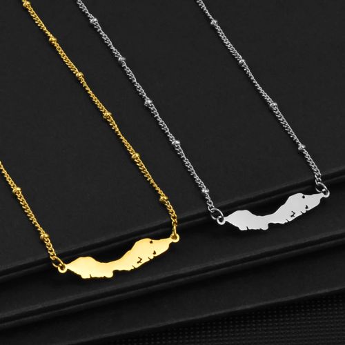 Anniyo Trendy Stainless Steel Pendant Necklace for Birthdays