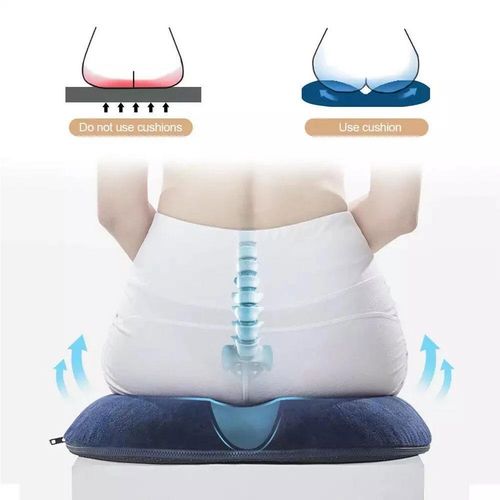 Comfort Memory Foam Seat Cushion for Tailbone Relief & Posture Support